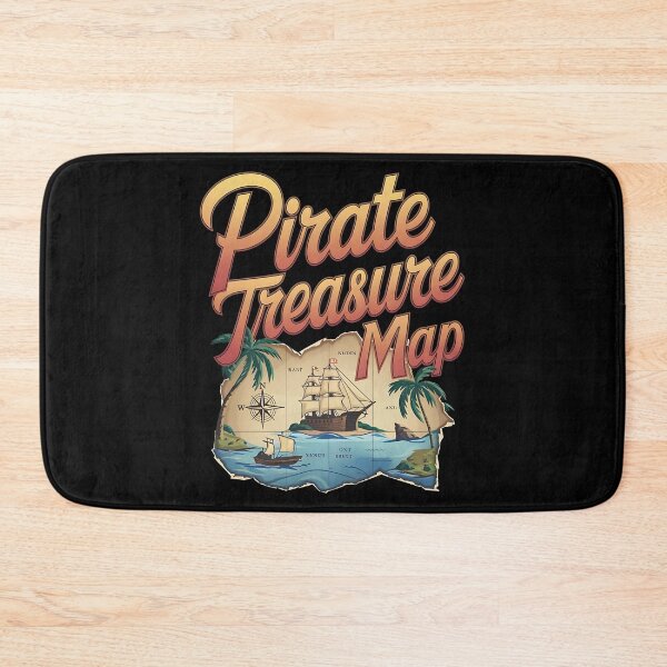 Item preview, Pirate treasure map - Blackbeard pirate - Pirates hometown - Coastal pirates - Pirates bay - Seaborne - Pirates code designed and sold by JansenGS.
