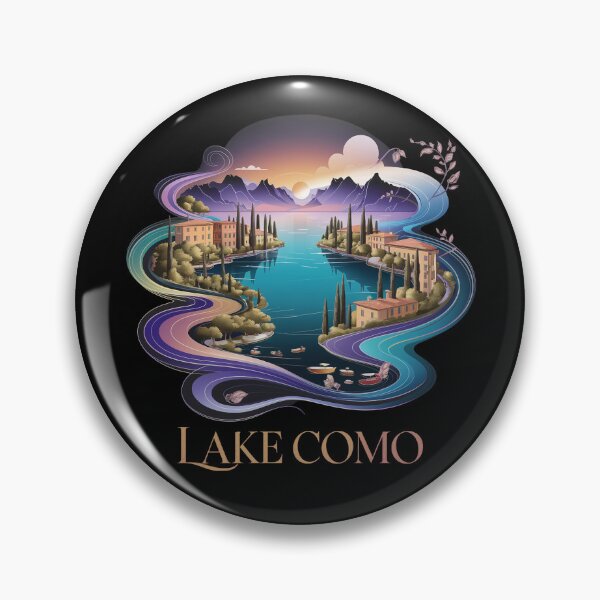 Item preview, Lake Como - The perfect gift for travel lovers, Italian landscapes enthusiasts, and those with an elegant sense of style. designed and sold by ZyziowskyArt.