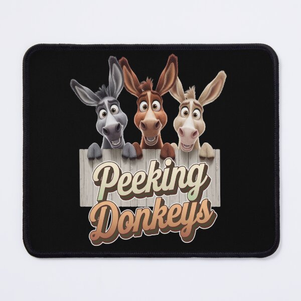 Item preview, Peeking donkeys - Donkey whisperer - Donkeys are awesome - Donkey charms - Donkey nature designed and sold by JansenGS.