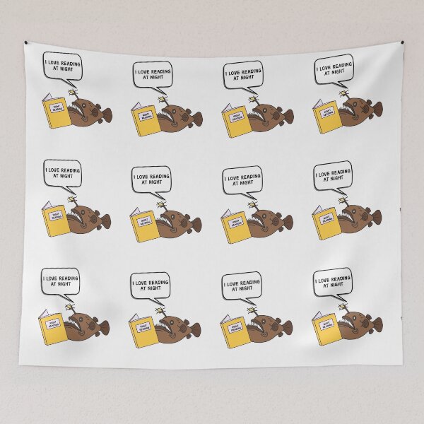 Item preview, I love reading at night designed and sold by BritishDelights.