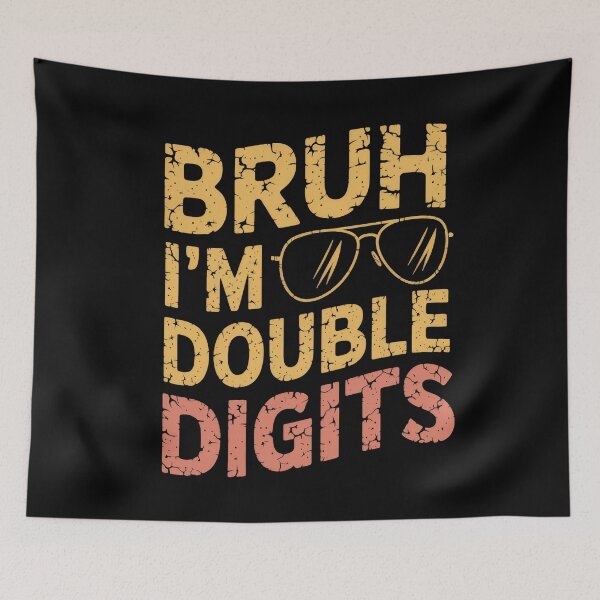 Item preview, Bruh I'm Double Digits 10th Birthday Retro Sunglasses designed and sold by Hananiah Merch.