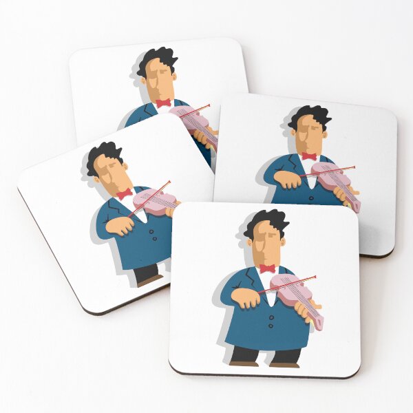 Item preview, Violinist in a suit playing at a concert designed and sold by davidartcorner.