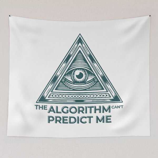 Item preview, The Algorithm Can't Predict Me – Eye of Mystery Design designed and sold by DesignDazzles.