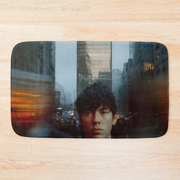 Item preview, Young asian Man Standing in Busy City Street Surrounded by Motion Blur designed and sold by regnumsaturni.