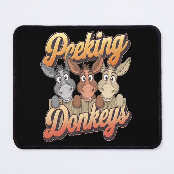 Item preview, Peeking donkeys - Donkey whisperer - Donkeys are awesome - Donkey charms - Donkey nature designed and sold by JansenGS.