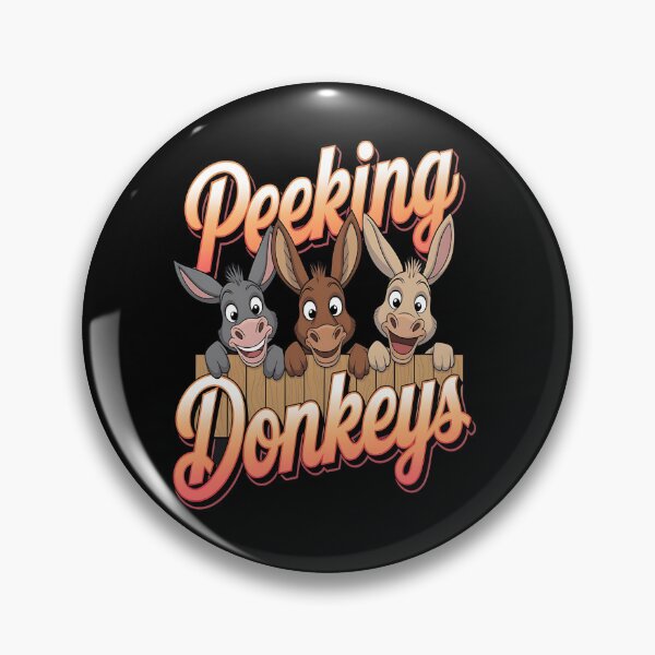 Item preview, Peeking donkeys - Donkey whisperer - Donkeys are awesome - Donkey charms - Donkey nature designed and sold by JansenGS.