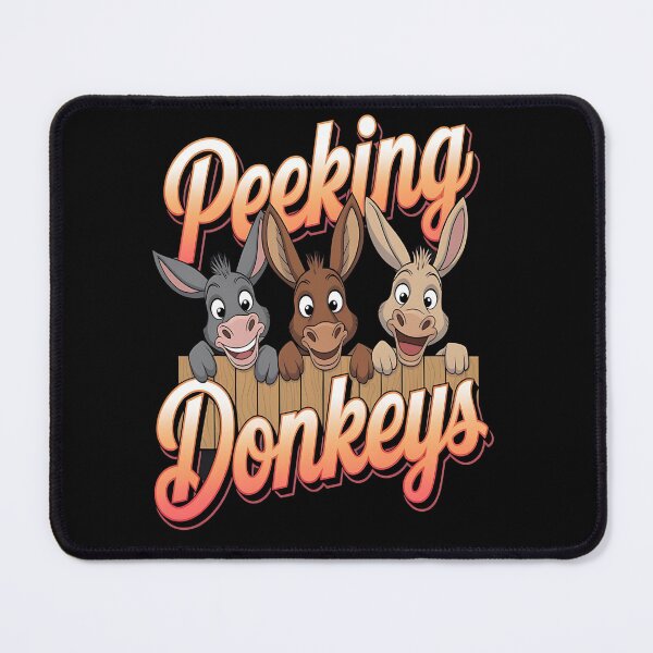 Item preview, Peeking donkeys - Donkey whisperer - Donkeys are awesome - Donkey charms - Donkey nature designed and sold by JansenGS.