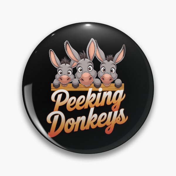 Item preview, Peeking donkeys - Donkey whisperer - Donkeys are awesome - Donkey charms - Donkey nature designed and sold by JansenGS.