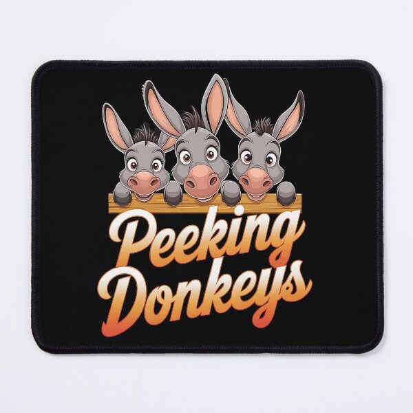 Item preview, Peeking donkeys - Donkey whisperer - Donkeys are awesome - Donkey charms - Donkey nature designed and sold by JansenGS.