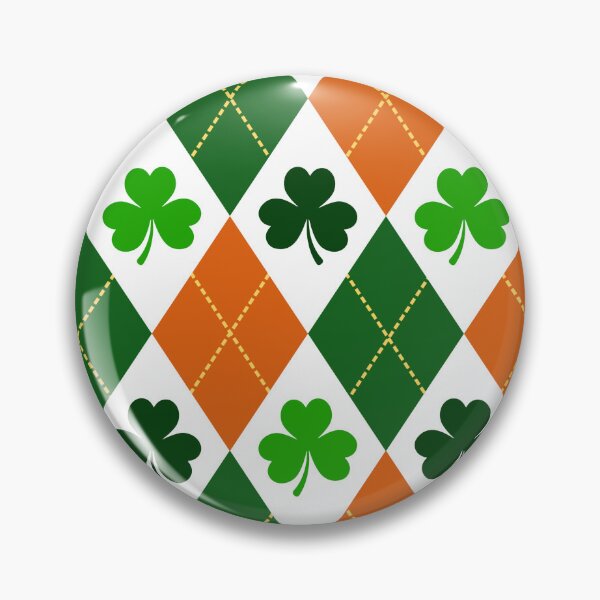 Item preview, Clover Shamrock Christmas Argyle pattern seamless designed and sold by BeebooDesign.