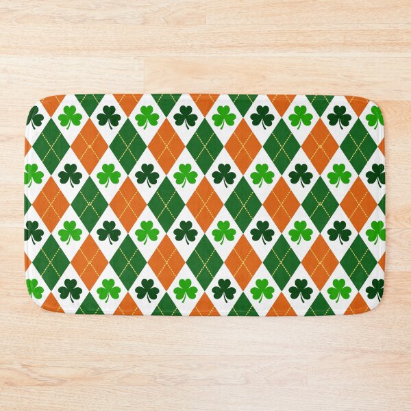 Item preview, Clover Shamrock Christmas Argyle pattern seamless designed and sold by BeebooDesign.
