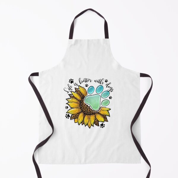 Item preview, Life is Better with Dogs - Sunflower and Paw Print designed and sold by Fernandink1.