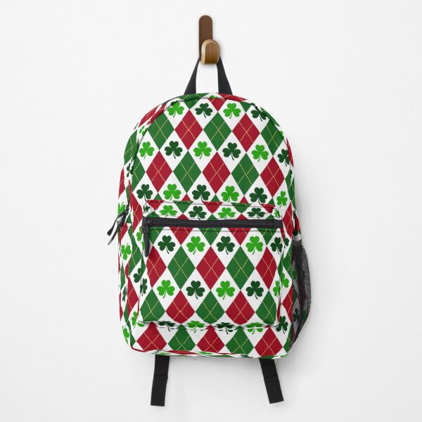 Item preview, Clover Shamrock Christmas Argyle pattern designed and sold by BeebooDesign.