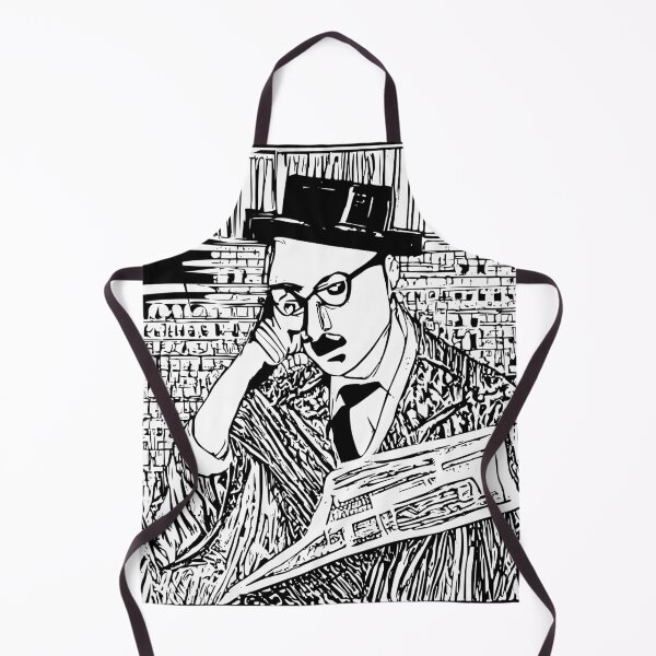 Item preview, Sketch of Fernando Pessoa reading in a Library designed and sold by Londonation.