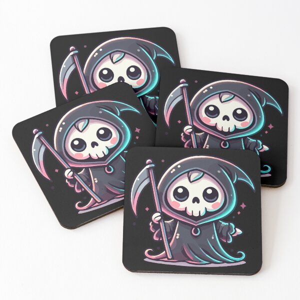 Item preview, Whimsical Grim Reaper designed and sold by Kawaii-n-Spice.
