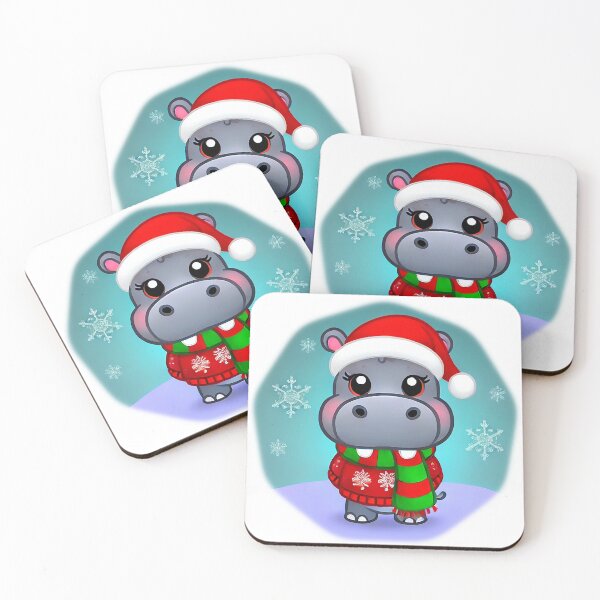 Item preview, Festive Hippo in Christmas Sweater designed and sold by Chokhdi289shop.