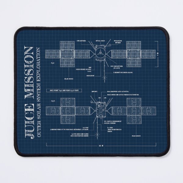 Item preview, Jupiter Icy Moons Explorer (JUICE Mission) Vertical (Navy Blueprint) designed and sold by BGALAXY.