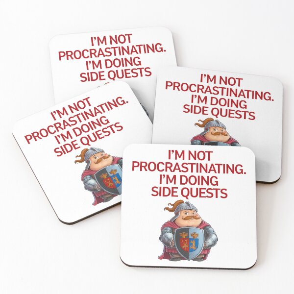 Item preview, I'm Not Proctrastinating. I'm Doing Side Quests designed and sold by Angry Swan Designs.