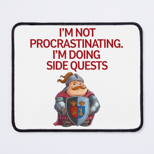 Item preview, I'm Not Proctrastinating. I'm Doing Side Quests designed and sold by Angry Swan Designs.