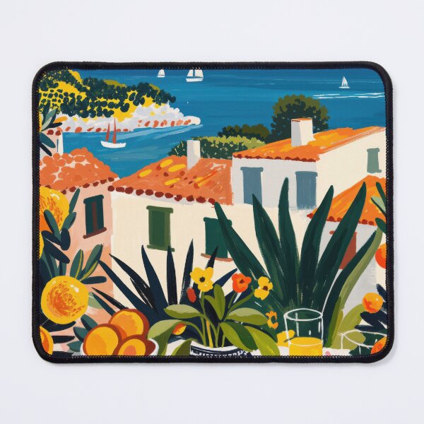 Item preview, Mediterranean Seaside Breakfast Escape - Painting Matisse Style designed and sold by regnumsaturni.