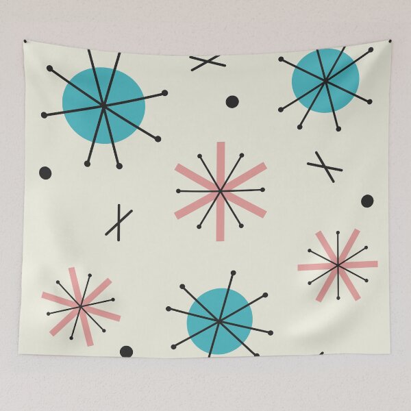 Item preview, Atomic Age Planets Starbursts designed and sold by thepixelgarden.