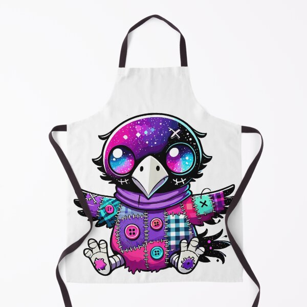 Item preview, Whimsical Galaxy Spooky Voodoo Crow Doll designed and sold by Kawaii-n-Spice.