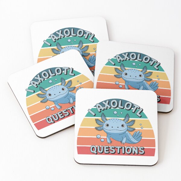 Item preview, I Axolotl Questions designed and sold by Angry Swan Designs.