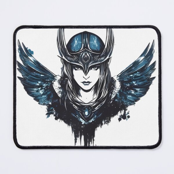 Item preview, Valkyrie's Embrace: This title references Freya's association with the Valkyries, the female warriors who choose who lives and dies in battle. designed and sold by ValhallaPrint.