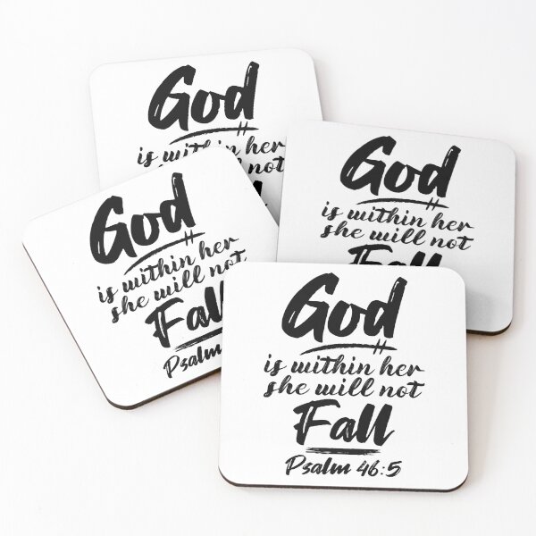 Item preview, Psalm 46:5 God Is Within Her She Will Not Fall designed and sold by plushism.