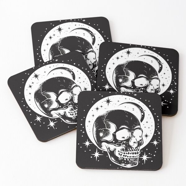 Item preview, White Celestial Skull designed and sold by ajollycreation.