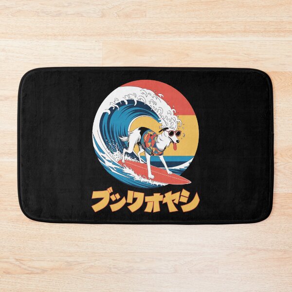 Item preview, Funny Borzoi Dog Japanese Kanagawa Wave designed and sold by FurryHavenPH.