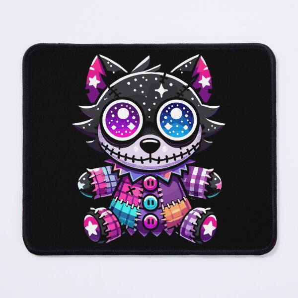 Item preview, Whimsical Galaxy Voodoo Wolf Doll designed and sold by Kawaii-n-Spice.