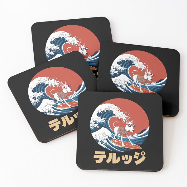 Item preview, Funny Borzoi Dog Japanese Kanagawa Wave designed and sold by FurryHavenPH.