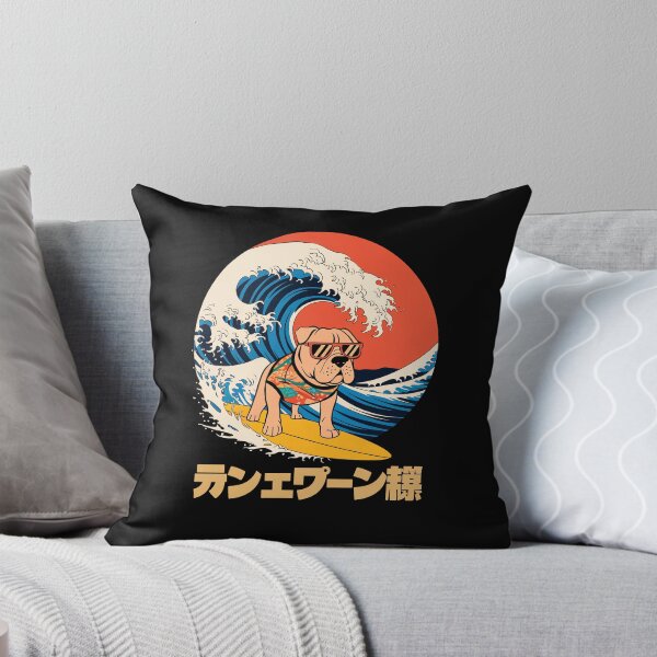 Item preview, Funny Bull Mastiff Dog Japanese Kanagawa Wave designed and sold by FurryHavenPH.