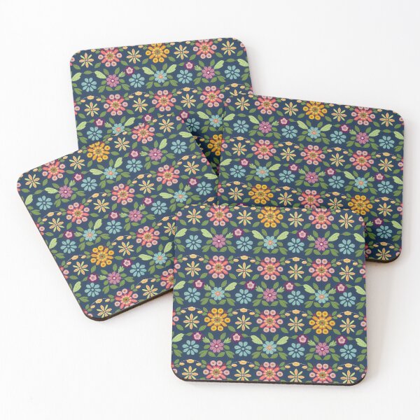 Item preview, Colourful Floral Needlepoint Quilt Pattern designed and sold by Angry Swan Designs.
