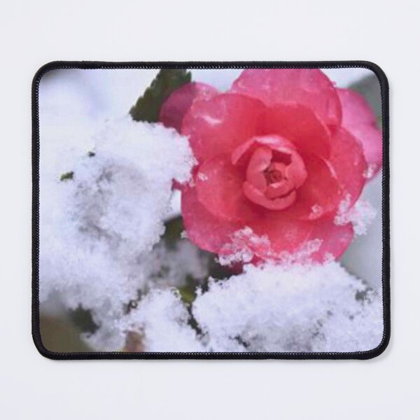 Item preview, Beautiful Not Frosty pink flower In Aesthetic Snow designed and sold by CHARISMA12X.