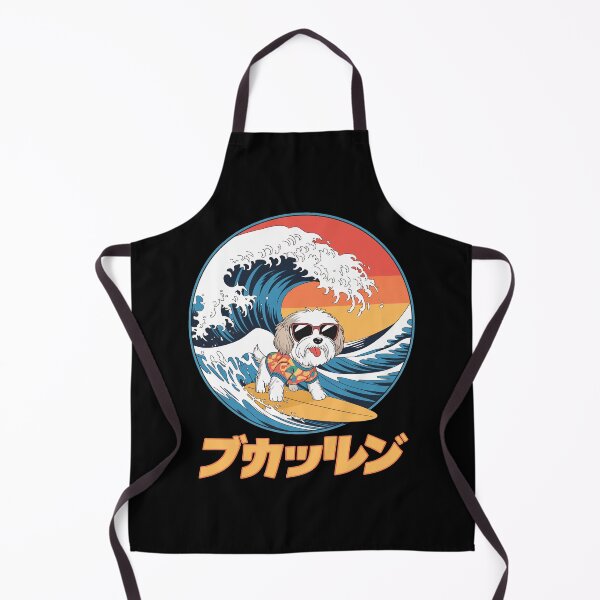 Item preview, Funny Cavachon Dog Japanese Kanagawa Wave designed and sold by FurryHavenPH.
