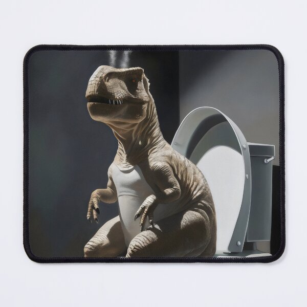 Item preview, Dinosaur in the toilet. designed and sold by MyHappyArtShop.