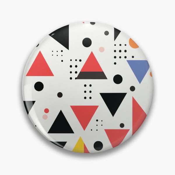 Item preview, Retro 90's Color Block Black and White Triangles designed and sold by darkskydelights.