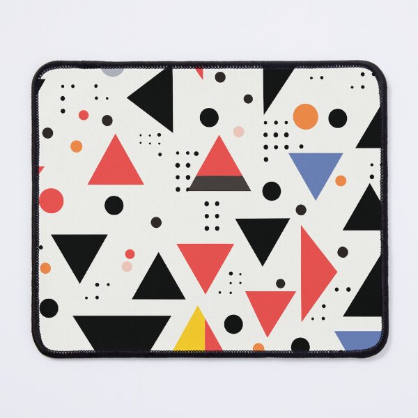 Item preview, Retro 90's Color Block Black and White Triangles designed and sold by darkskydelights.