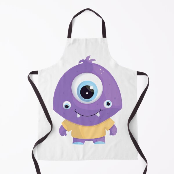 Item preview, Cute cartoon illustration of three eyed monster designed and sold by IrinaCuteLab.