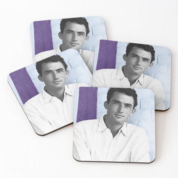 Item preview, Gregory Peck on blue background designed and sold by carmencuarzo.