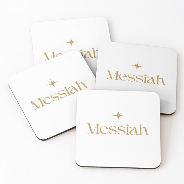 Item preview, Messiah Golden with Stars, Christian Jesus Christmas, Elegant Christmas, Meaningful Christmas Gifts For Friends and Family designed and sold by InHisImageGifts.