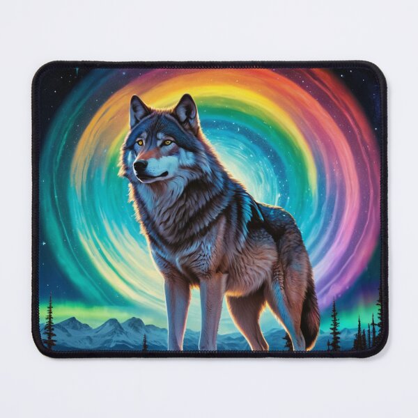 Item preview, Guardian Wolf of the Aurora Borealis designed and sold by RebelPaintBrush.