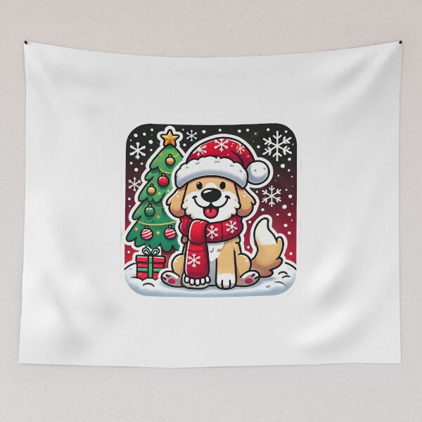 Item preview, Festive Christmas Dog - Cheerful Holiday Design designed and sold by shrolts.