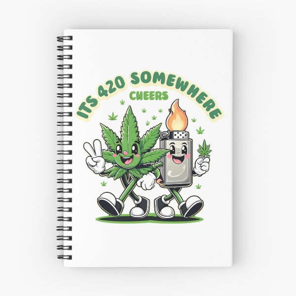 Item preview, Its 420 somewhere marijuana leaf and lighter design  designed and sold by EccentricsByE.