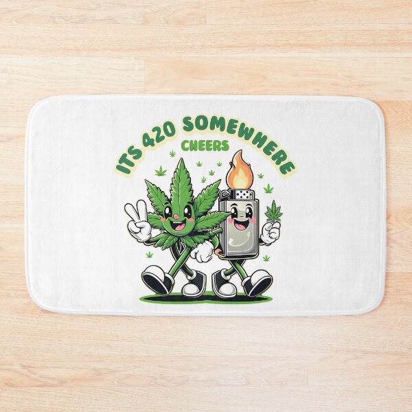 Item preview, Its 420 somewhere marijuana leaf and lighter design  designed and sold by EccentricsByE.