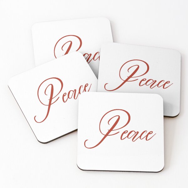Item preview, Peaceful Christmas, Christmas Spirit, Holiday Gift, Red, Winter, Elegant Script, Special Christmas Presents for Wife designed and sold by InHisImageGifts.