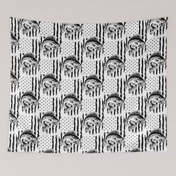 Item preview, bass fish US Flag designed and sold by MYpngShop.