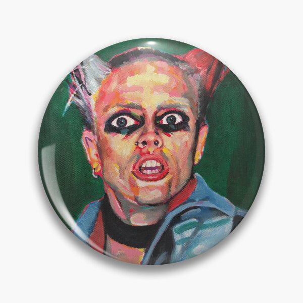 Item preview, Keith Flint Prodigy Firestarter Oil Painting designed and sold by ejaggerportrait.
